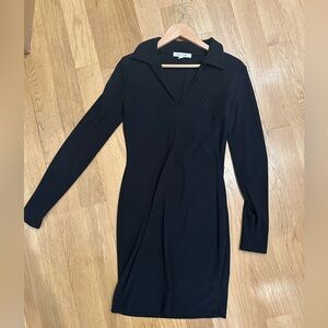 Long sleeve black dress